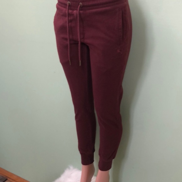 Burberry Brit Sweat Pants, Burgundy Size M - Picture 4 of 15